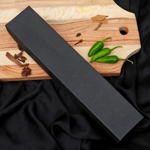 Couteau de chef en acier Damas forgé à la main, lame de 6-7,9 pouces, manche en résine, étui en cuir, style japonais, finition satinée, ambidextre - Product Image 4