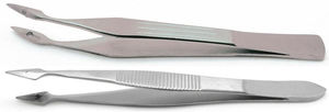 Jeu de 2 pinces chirurgicales Carmalt Splinter 4,5 pouces en acier inoxydable, à serrage manuel, droites et courbées, personnalisées - Product Image 2
