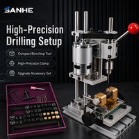 Mini perceuse de table manuelle de haute précision Sanhe pour l'artisanat et la bijouterie, traitement de petits trous à quatre lignes