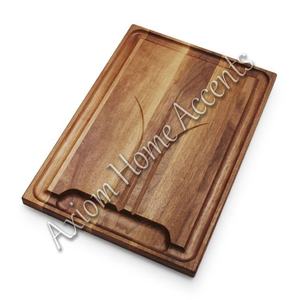 Planche à fromage en résine artisanale avec base en bois massif, idéale pour hacher les légumes par Axiom Home Accents - Product Image 5