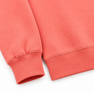 Sweat-shirt à col rond en corail pour homme et femme, couleur unie, manches longues, tricoté, coupe classique, haut décontracté - Product Image 4