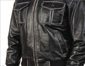 Chaqueta Bomber de Cuero Estilo Clásico y Cómodo para Hombre, Ropa Exterior de Motero de Calidad Premium, Suministros para Pedidos al por Mayor con Logotipo Personalizado - Product Image 5