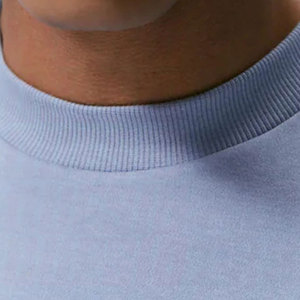 Camisetas Personalizadas de Alta Calidad de Secado Rápido con Cuello Redondo para Hombre, Camisetas de Algodón Tejido, Lisas o Estampadas con Logotipo, Cuello Simulado, Transpirables, para Uso Casual - Product Image 5