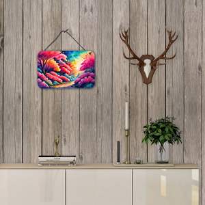 Azaleas Color Wall Door Hanging Prints Multicolor Aluminum Metal <b>Sign</b> for Kitchen <b>Bar</b> Bathroom Home Decor 8HX12W - Product Image 4