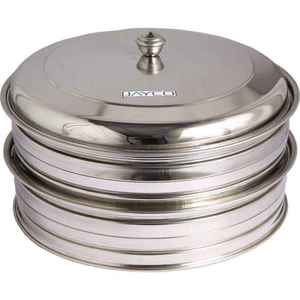 Ensemble de Communion HOLLY : Plateau, 66 Coupes en Acier Inoxydable, Support Central pour Pain, Couvercle de Base, Qualité Supérieure, Acier Inoxydable de Grade Luxe - Product Image 1