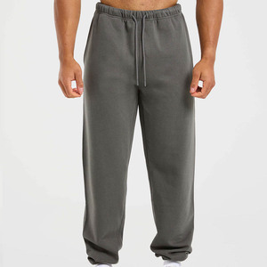 New High Quality Men's <b>Oversized</b> Fit Quick Dry Washed <b>Jogger</b> For Men Breathable Baggy Style Elasticated Waistband With Pockets - Product Image 3
