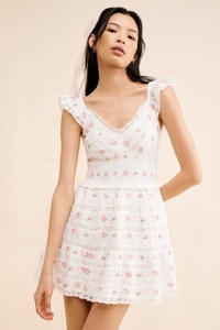 Elegante vestido medio para mujer, tela de lino a rayas calientes con mangas cortas sexis, lavable sostenible, decorado con cremalleras en la espalda - Product Image 2