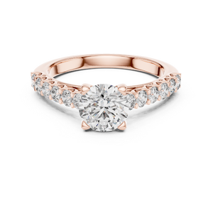 Round Cut 1.54ct Moissanite <b>Solitaire</b> Accents <b>Ring</b> 925 Sterling <b>Silver</b> Handmade Engagement <b>Ring</b> Fine Jewelry Anniversary Gift - Product Image 2