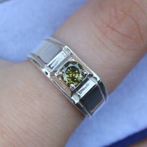 Bague en tsavorite verte, argent sterling 925, pierre de naissance de janvier, bague de fiançailles ou de promesse, cadeau pour elle - Product Image 5