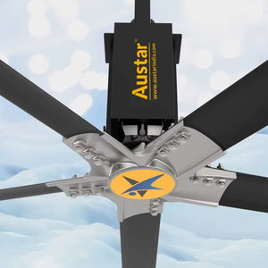 Ventilateur de plafond industriel HVLS de 24 pieds, économe en énergie, grand volume d'air, pour entrepôt, usine, refroidissement commercial - Product Image 3