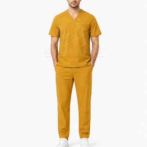 Conjunto de Uniforme Médico para Hombre, con Tela de Calidad, Cuello en V, Control de Humedad y Confección Profesional - Product Image 3