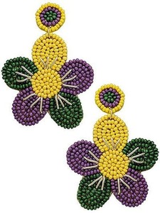 Boucles d'oreilles style cabane de joyeux Noël avec boucles d'oreilles scintillantes personnalisées en perles de rocaille pour le jour de Noël avec des boucles d'oreilles de la meilleure qualité - Product Image 5