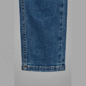 Jean en denim déchiré coupe droite pour homme, taille mi-haute, en coton, style décontracté automne - Product Image 6