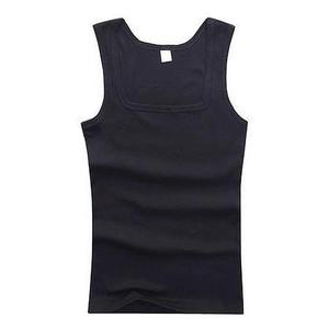 Wholesale 100% Cotton Men's Tank <b>Tops</b> Summer Gym Fit Blank Tank <b>Top</b> Crew Neck Custom <b>Black</b> Print Vintage Style Knitted - Product Image 3