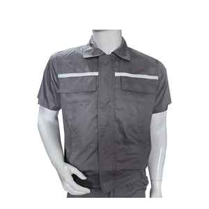 Combinaison de travail industrielle en coton et polyester pour hommes avec bandes réfléchissantes – Nouvelle tenue de sécurité professionnelle - Product Image 3