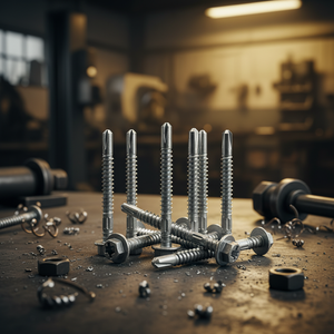 Self-Drilling Screws Washer Head Zinc & Hot-Dip Galvanized Carbon Steel Metric/Inch Standard Thread Class 8 - Product Image 1