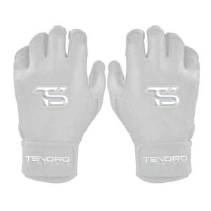 High Quality Customized Short Cuff <b>Baseball</b> Softball Batting <b>Gloves</b> Sheepskin Lightweight Breathable Design Hook Loop Closure - Product Image 2