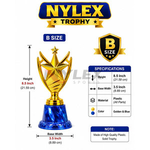 Trophée NYLEX moderne et élégant avec gravure 3D et design personnalisable pour les clubs sportifs et les événements spéciaux - Product Image 4