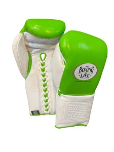 ถุงมือชกมวยแบบผูกเชือก Custom Boxing No Life หนังแท้ แห้งเร็ว ปิดนิ้วเต็มรูปแบบ สำหรับฝึกซ้อมและแข่งขัน สำหรับผู้ใหญ่ - Product Image 1