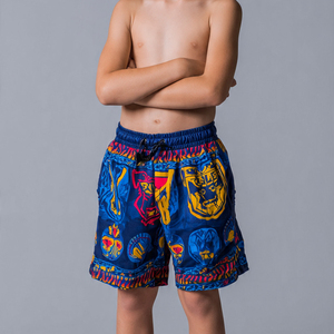 100% Polyester Jersey Footy Shorts Set Boys Footy Training Wear Footy Rugby Uniform Stripe <b>Line</b> Rugby Footy Uniforms - Product Image 4