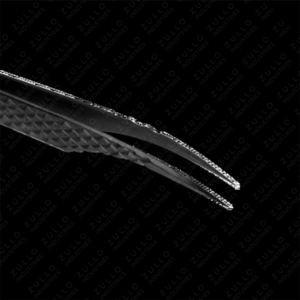Pince à cils en acier inoxydable avec revêtement en titane noir, logo personnalisé, pointe pointue professionnelle, applicateur d'extensions de cils - Product Image 3