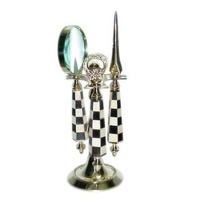 Vente en gros d'artisanat indien de bonne qualité nouveau design 2025 verre à œil métal vintage loupe couleur bronze design aspect antique - Product Image 2