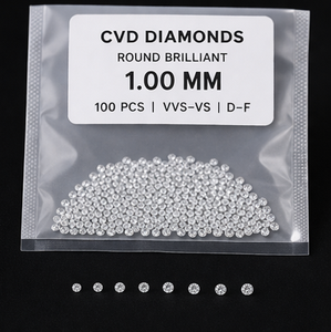 Mejor Precio al por Mayor, Diamantes Cultivados en Laboratorio Sutariya Brothers, 1.8mm-2mm, Color E, Corte Brillante Redondo, Modelo Melee para Joyería - Product Image 2