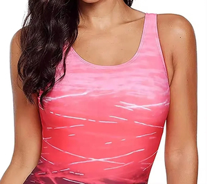 Maillot de bain une pièce de haute qualité pour femme, taille haute, sexy, pour la plage, avec logo frontal - Product Image 2