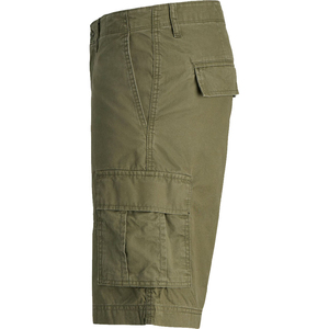 Shorts cargo tactiques en toile pour hommes, personnalisables avec logo, taille élastique, séchage rapide, pour l'extérieur, décontractés, teinture unie, OEM - Product Image 3
