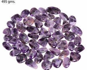 Lot de cabochons en améthyste naturelle, pierres précieuses lisses et polies, formes variées, pierres de quartz violettes pour la fabrication de bijoux - Product Image 1