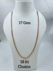 Cadena Franco Clásica de Oro Sólido de 22k, 17 Gramos, Collar de Oro Amarillo con Eslabones de Trigo para Hombre y Mujer, Regalo de Aniversario de Bodas - Product Image 2