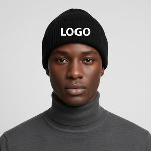 Bonnet unisexe tricoté d'hiver vintage à carreaux camouflage avec logo jacquard personnalisé, couleur et design sur mesure, 100 % acrylique, produit phare de qualité supérieure - Product Image 3
