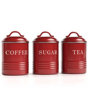 Stainless Steel Food Storage Container Cylinder Shape With Lid Airtight Kitchen Canister Handcrafted Coffee Tea <b>Sugar</b> Canisters - Product Image 2