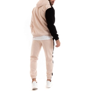 Sudadera con capucha y Jogger de algodón 2025 de alta calidad para hombre 100%, conjunto de chándal de invierno con logotipo personalizado para hombre - Product Image 4