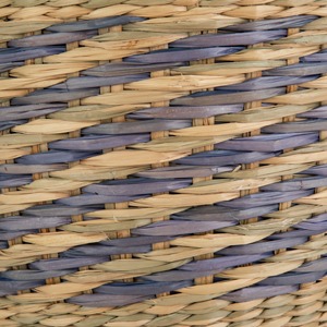 Seagrass <b>Basket</b> with Modern Blue Detail Handmade <b>Storage</b> <b>Basket</b> Wholesale eco-friendly Made in Viet - Product Image 4