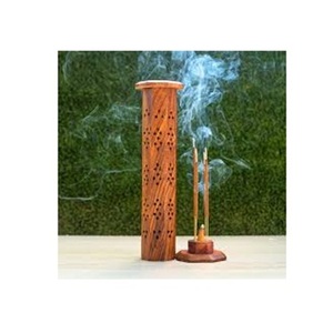 Incense Arab Bakhoor burner Set <b>Pine</b> Wood Pyramid Wooden Arabic Incense Wood Stick Holder burner <b>Box</b> - Product Image 2
