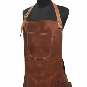 Customized <b>Leather</b> Canvas Kitchen <b>Aprons</b> for Woman Men Chef Stylist <b>Apron</b> Grill Restaurant Hotel <b>Apron</b> - Product Image 1