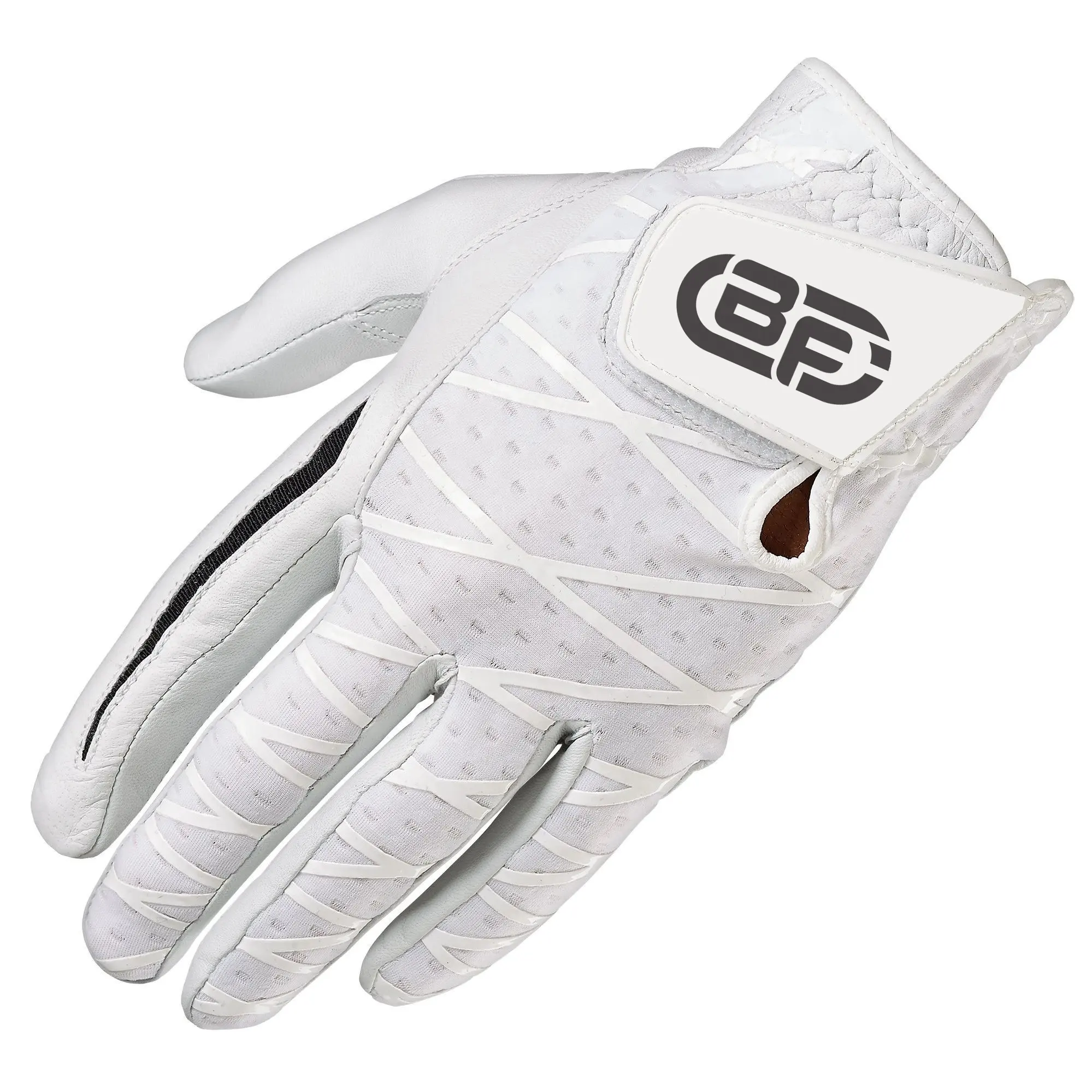 Cabretta-guantes de Golf de la mejor calidad para hombre, guantes de cuero personalizados, Logo profesional, mano izquierda, precio más bajo