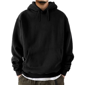 Sweat-shirt à capuche surdimensionné en molleton bouclette épais personnalisé pour homme, avec broderie et impression en relief, vente en gros 2026 - Product Image 3