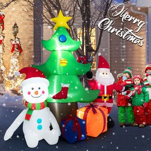 Albero di Natale Gonfiabile da 2,2 Metri con Babbo Natale Illuminato, Decorazione Natalizia da Esterno per Giardino - Product Image 4