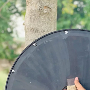 Escudo Vikingo Auténtico de Madera, Redondo, Inspirado en la Cultura Nórdica, Hecho a Mano, para Decoración y Exhibición de Coleccionistas - Product Image 3