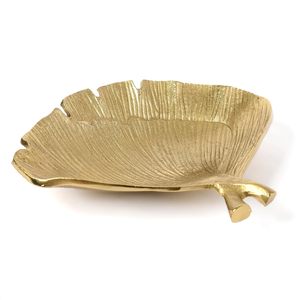 Plateau décoratif en feuille d'or pour servir des collations, des fruits secs, des bonbons, décoration de table de cuisine, décoration de la maison, cadeau de déménagement - Product Image 2