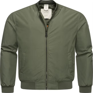 Chaqueta Bomber Acolchada de Lona para Hombre, Transpirable, con Cierre de Cremallera, Tallas Grandes, Cálida, Impermeable, para Invierno, OEM, Marca Privada - Product Image 1