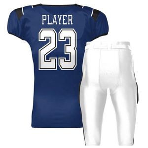 Professional American Football Uniform Full Customizable Breathable Short Sleeve 7-<b>Padded</b> <b>Pants</b> Adult Sportswear Printed - Product Image 6