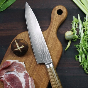 Couteau de chef en acier Damas forgé à la main de qualité supérieure, manche en bois d'olivier, couteau de cuisine professionnel, fournisseur d'usine - Product Image 4