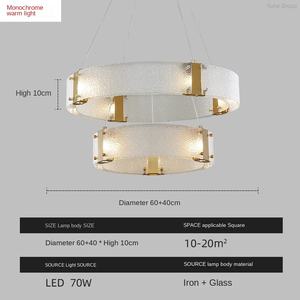 Lampes suspendues nordiques pour salon, chambre à coucher, restaurant, verre décoratif, luminaires suspendus ovales, lustre LED - Product Image 5