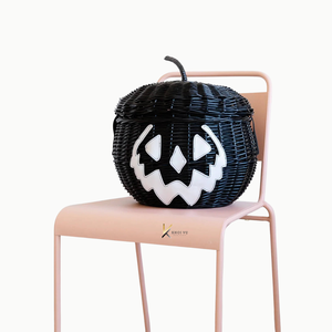 Cesta Decorativa de Halloween con Forma de Murciélago, Bolsa para Dulces, Decoración para el Hogar, Accesorios Decorativos Hechos a Mano con Ratán Natural para el Hogar y Regalos - Product Image 6