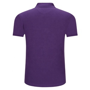 Polo à manches courtes pour homme, couleur unie, 100% coton piqué, coupe classique, style décontracté, tissu tricoté - Product Image 3