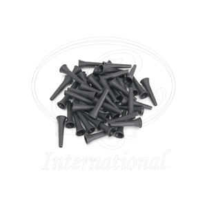 ที่ตรวจหูสัตว์เลี้ยงแบบใช้ซ้ำได้สำหรับสุนัข แบบใยแก้วนำแสงขนาดเล็ก สีดำ พลาสติก 4 มม. x 55 มม. บรรจุ 50 ชิ้น/ถุง - Product Image 1