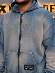 Sweat-shirt à capuche zippé personnalisé avec strass pour homme et femme, en molleton de coton respirant, streetwear d'hiver, design personnalisé, décontracté, sport - Product Image 6